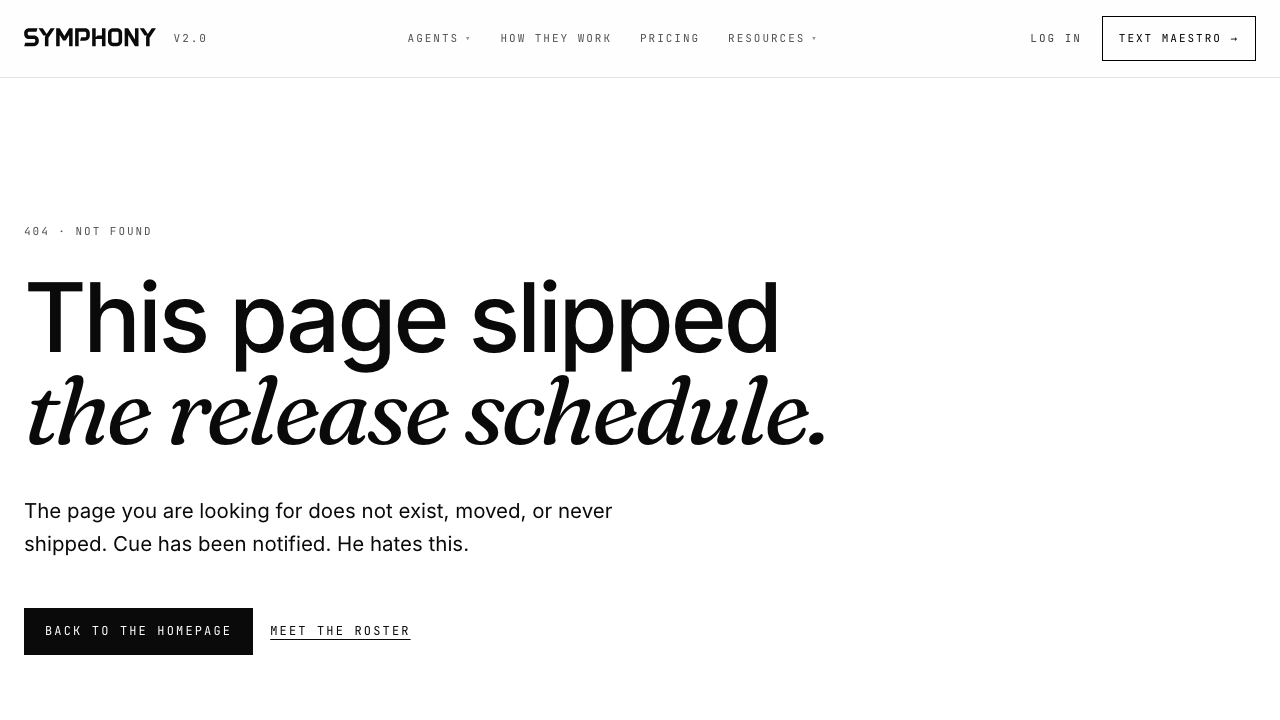 SymphonyOS website screenshot