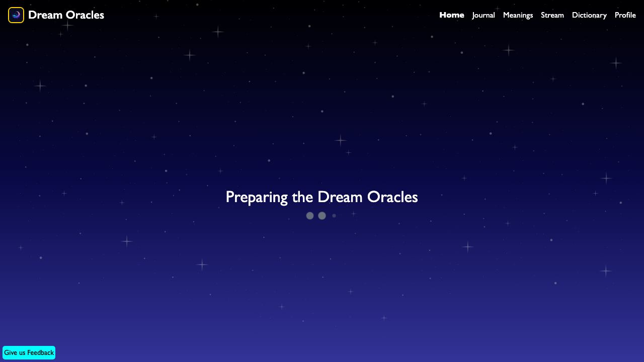Dream Oracles 网站截图