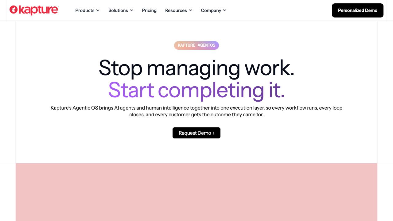 kapturecrm.com 网站截图