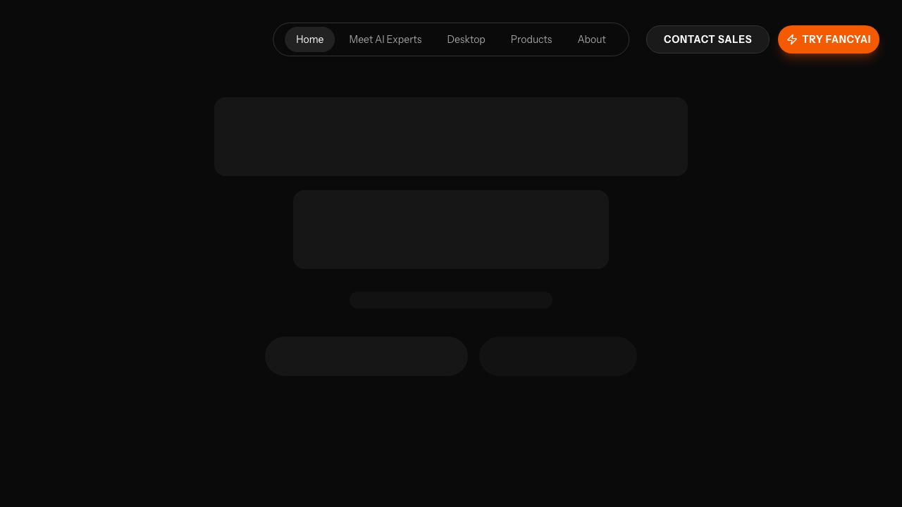 Fancy Tech website screenshot
