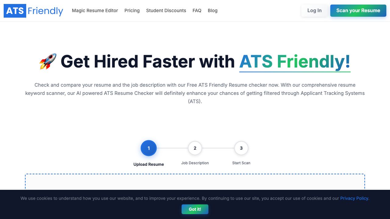 ATSFriendly.com 网站截图