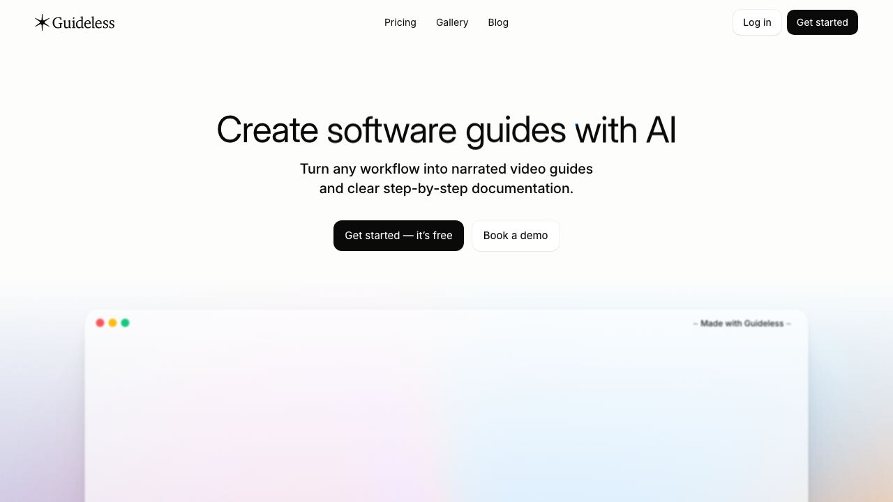 Guideless 网站截图