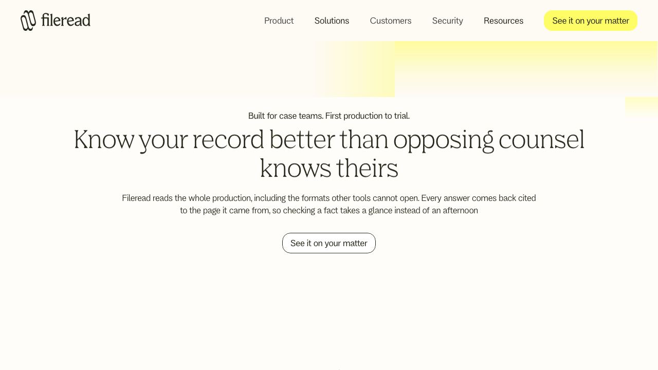 Fileread website screenshot