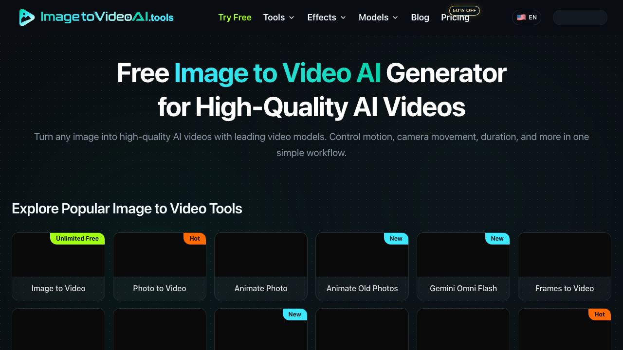 Image to Video AI - 2 网站截图