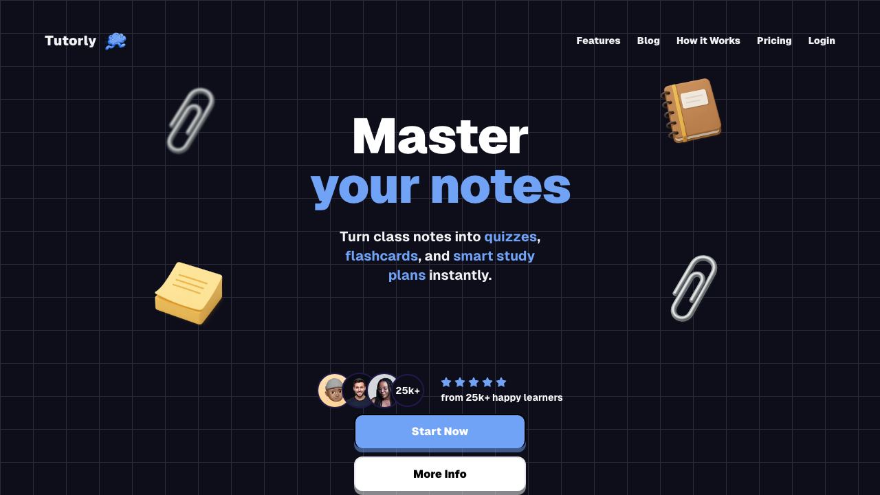 Tutorly 网站截图
