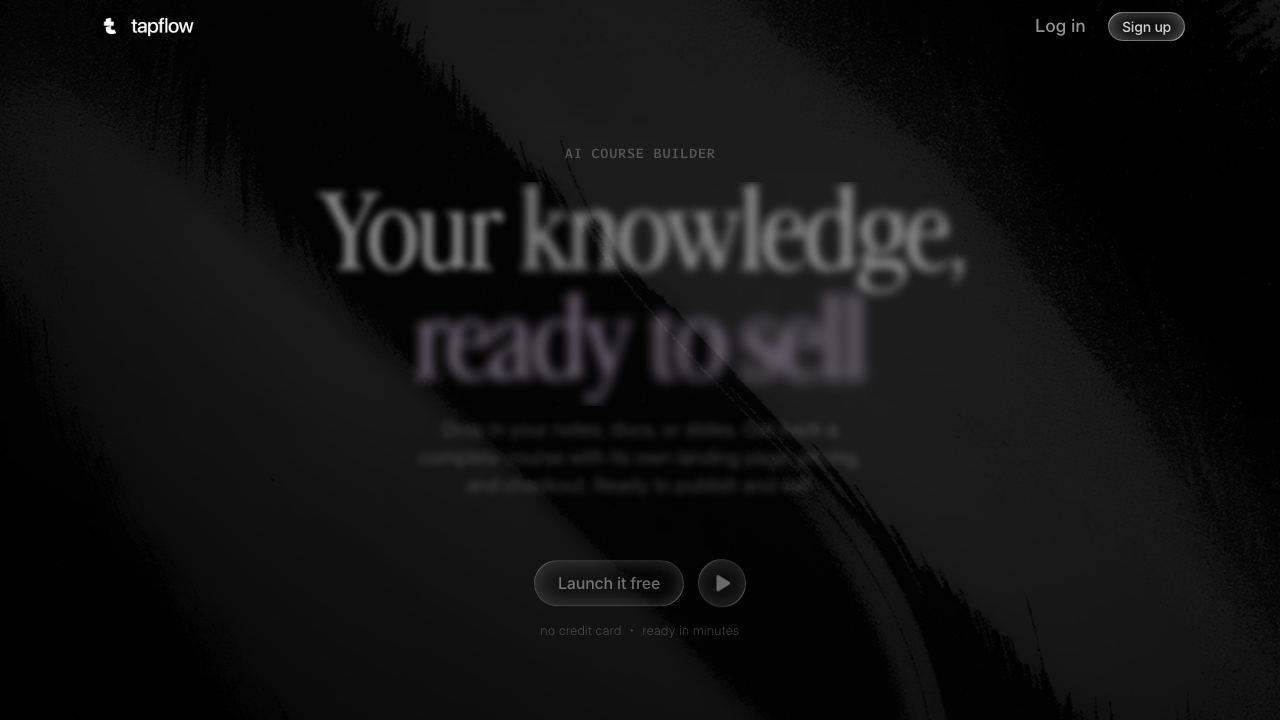 Tapflow website screenshot