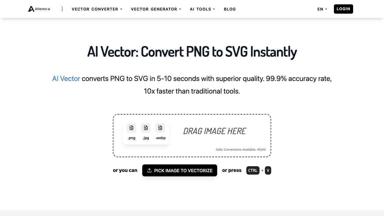 AIVector website screenshot