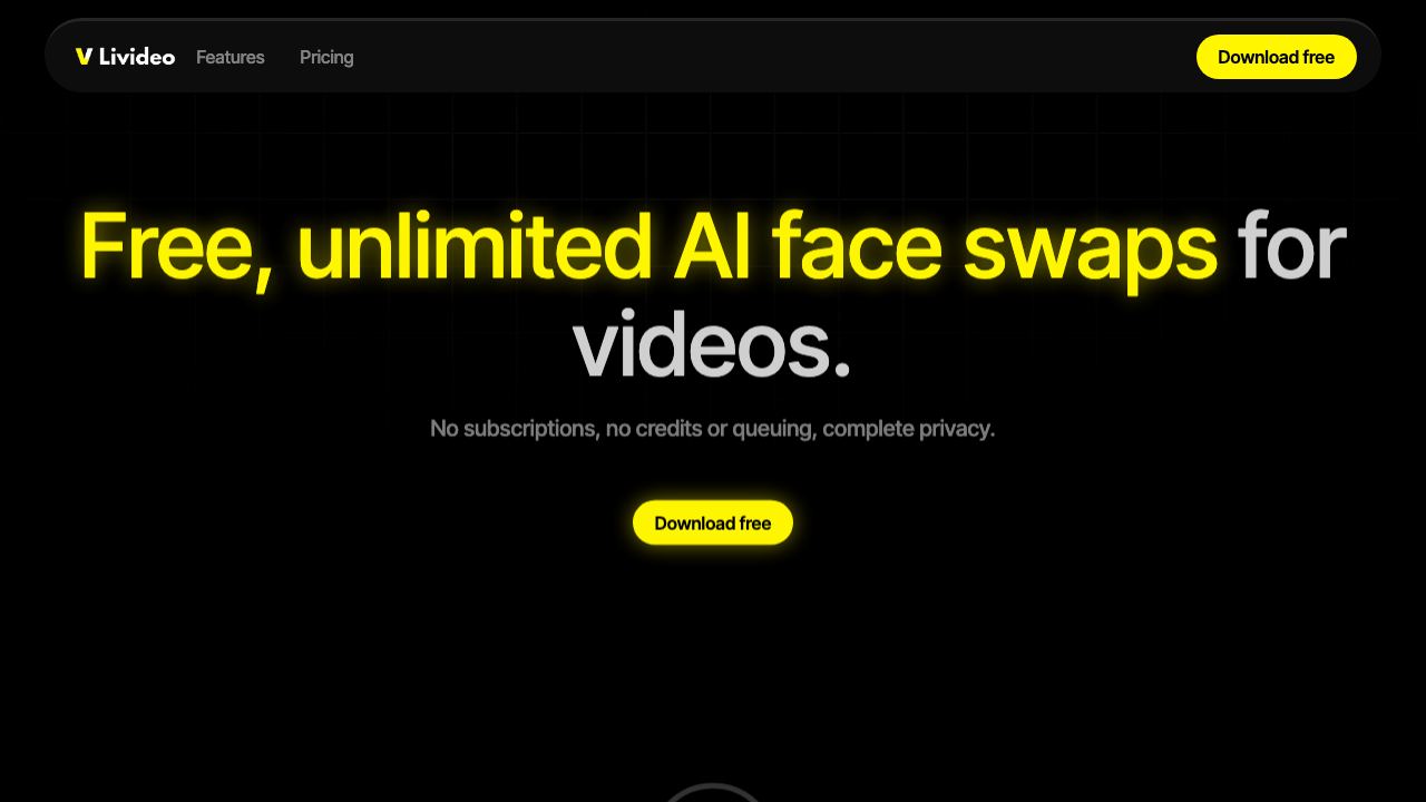 Livideo AI 网站截图