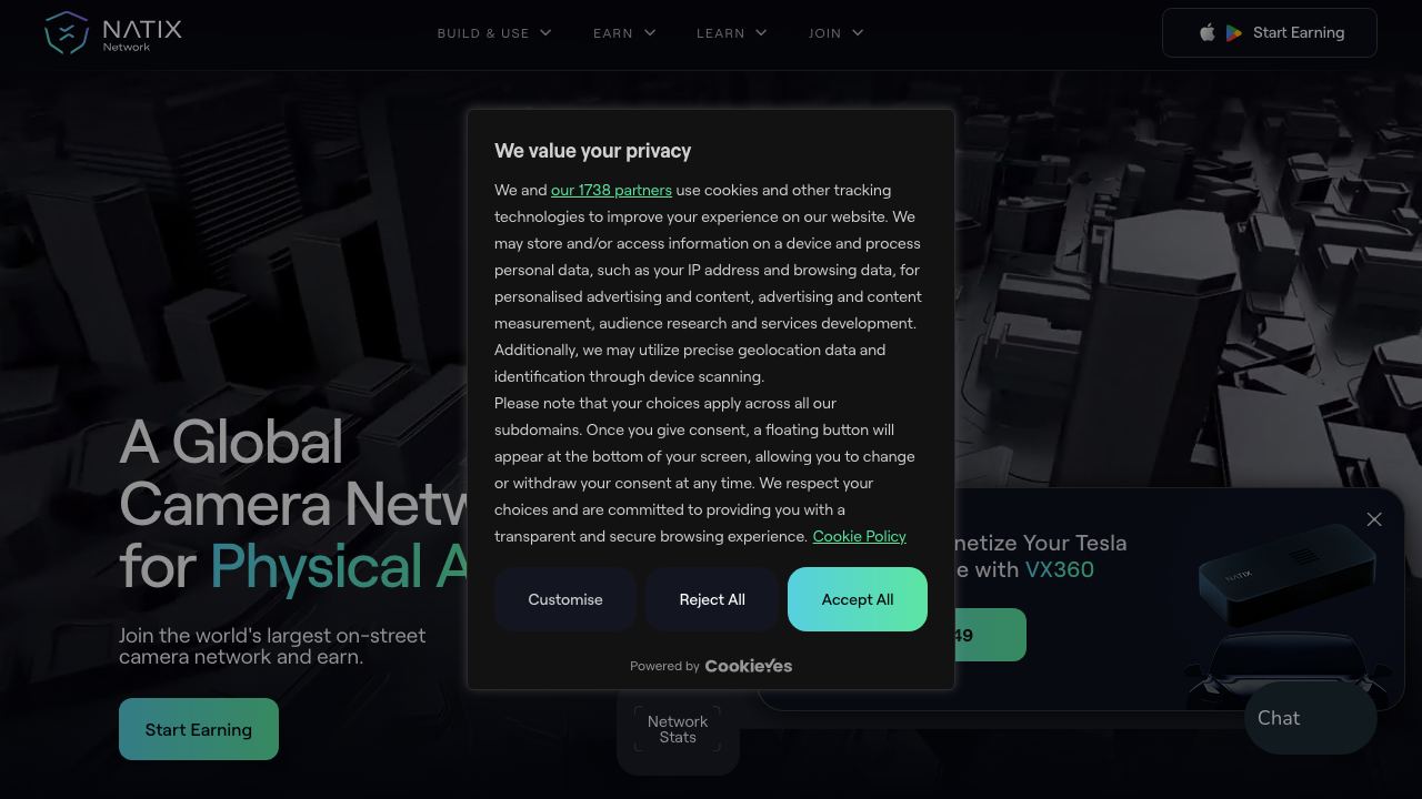 Natix Network website screenshot