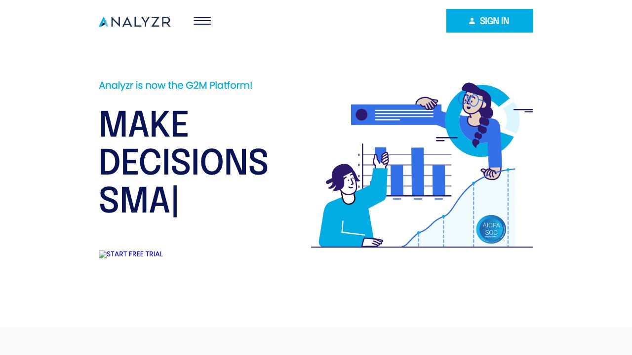 Analyzr 网站截图