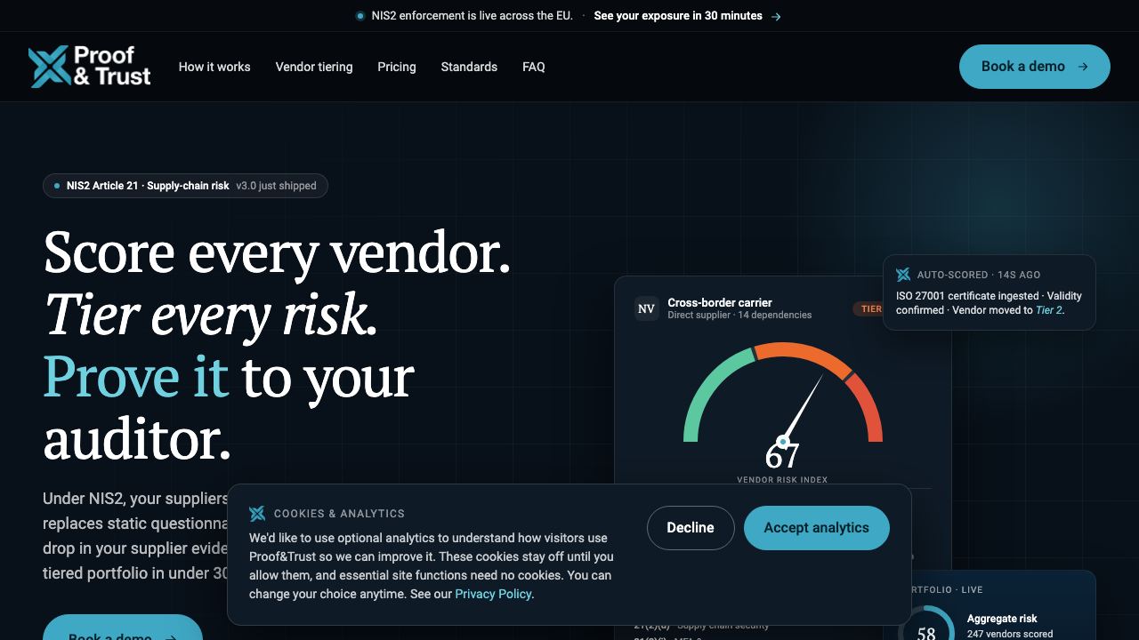 Proof&Trust 网站截图