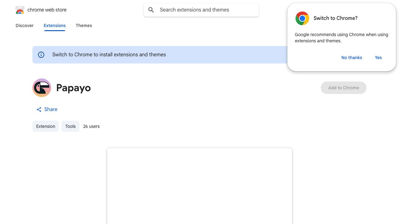 Papayo BETA 网站截图