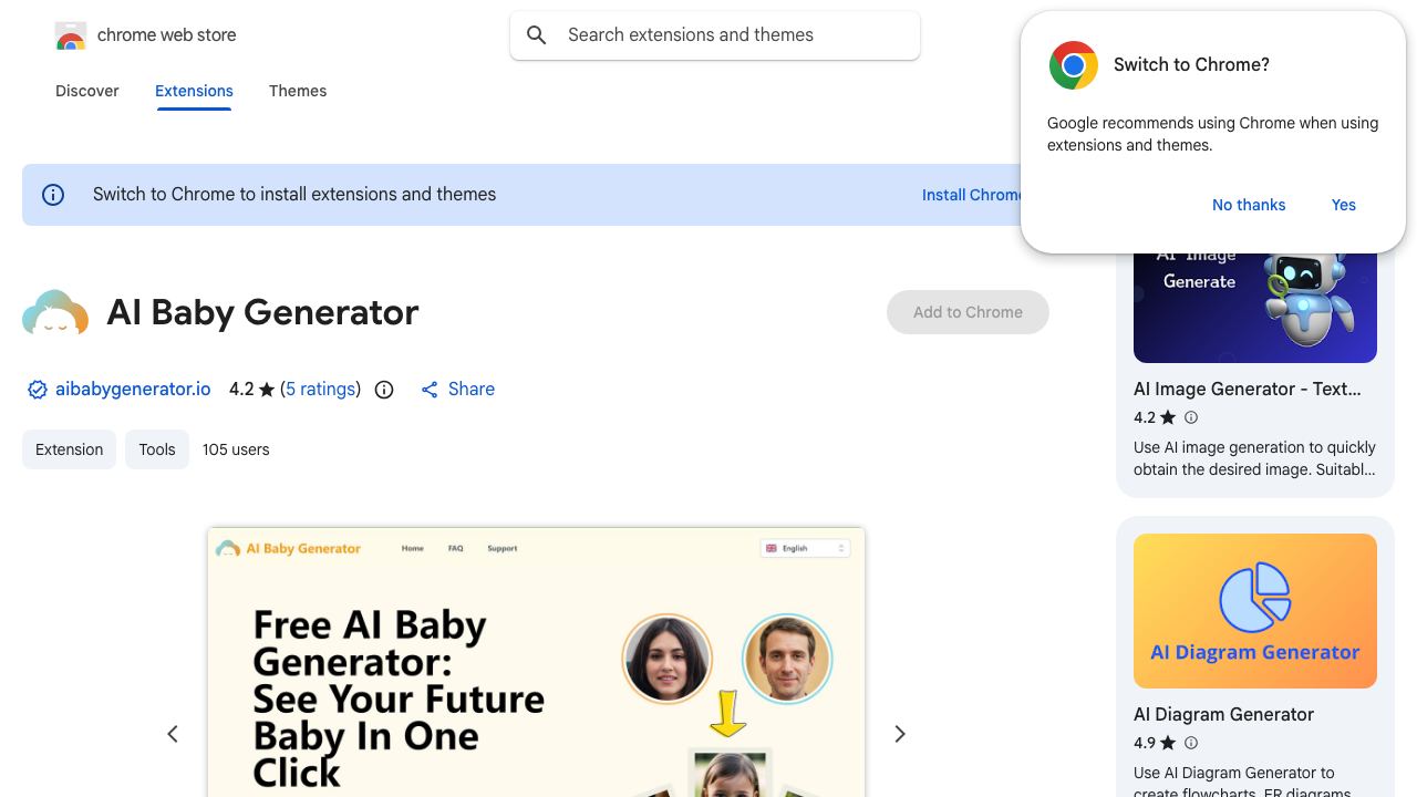 AI Baby Generator 网站截图
