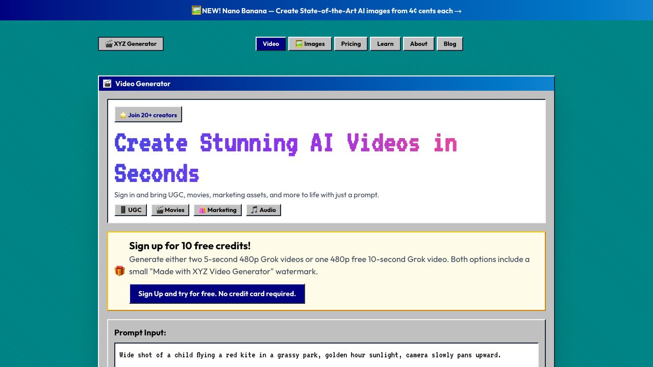 AI Image and Video Generators 网站截图