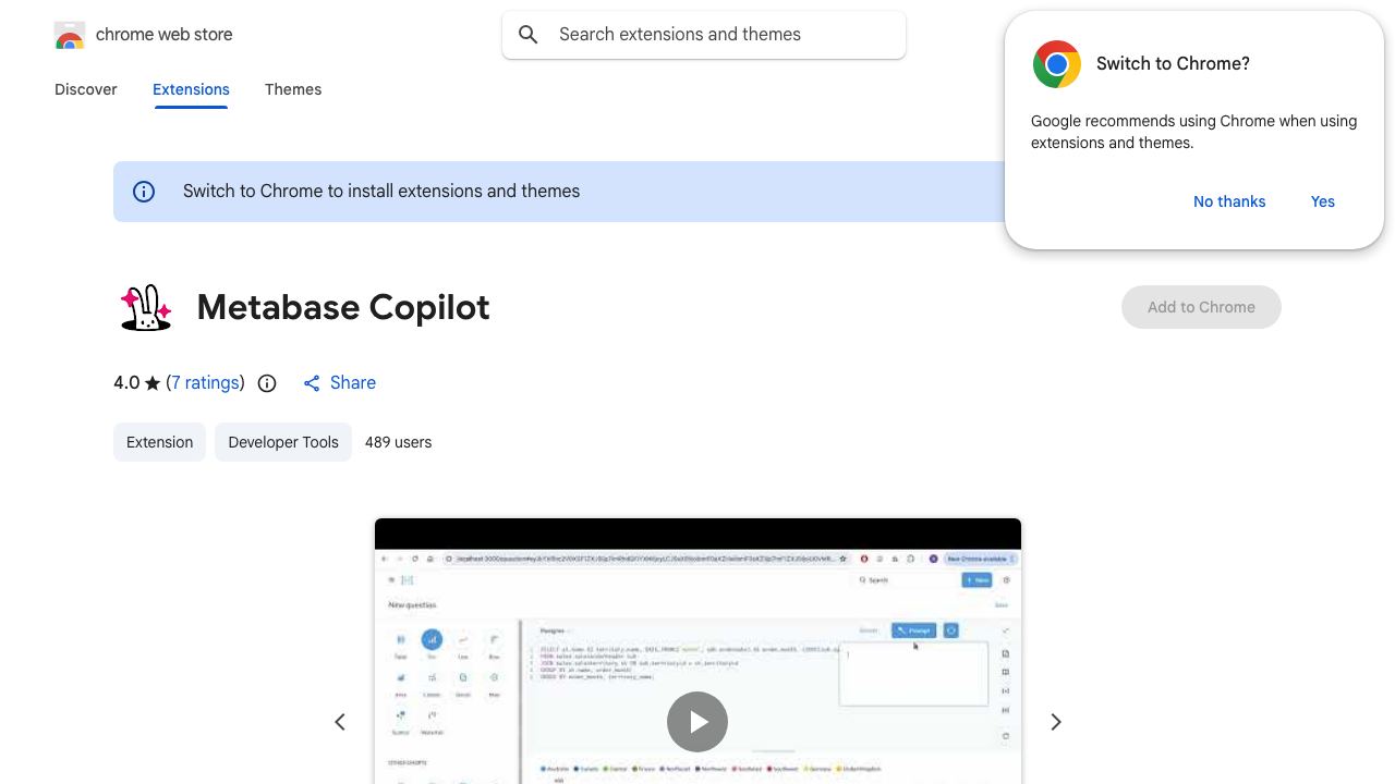 Metabase - ChatGPT 网站截图