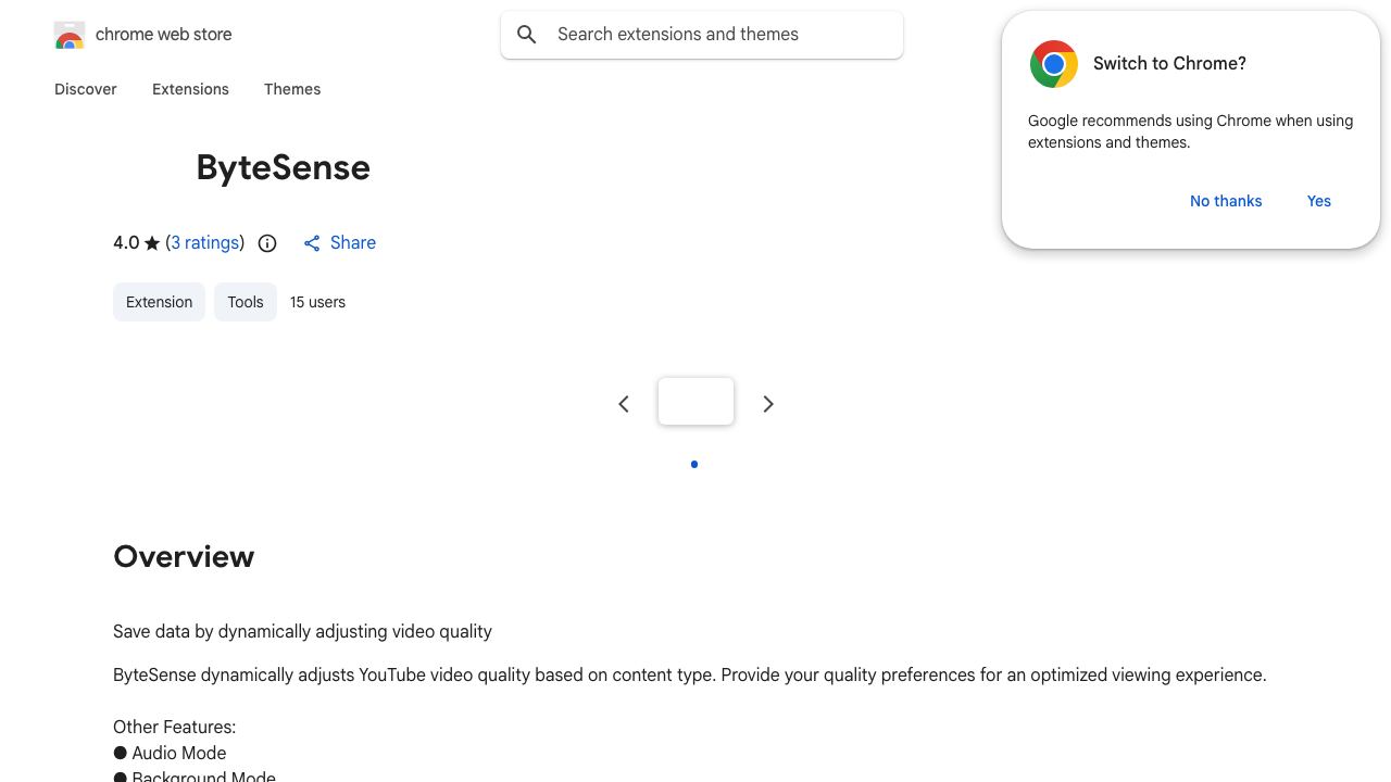 ByteSense 网站截图