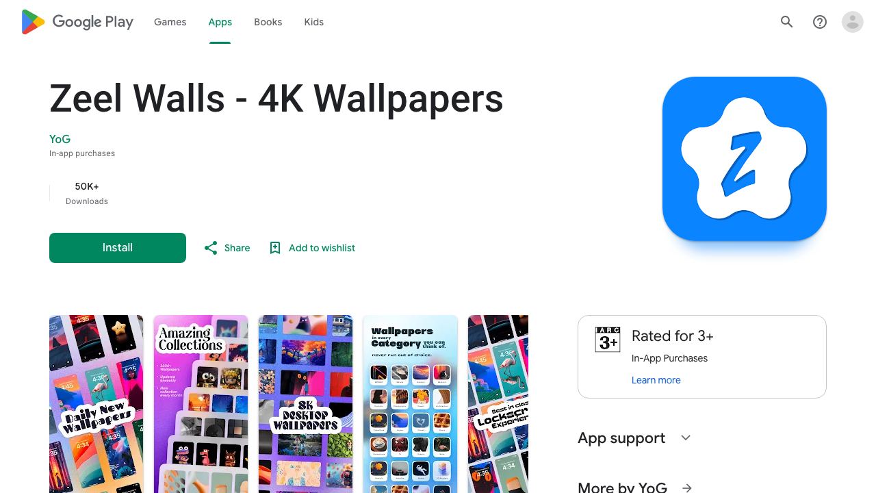 Zeel Walls website screenshot