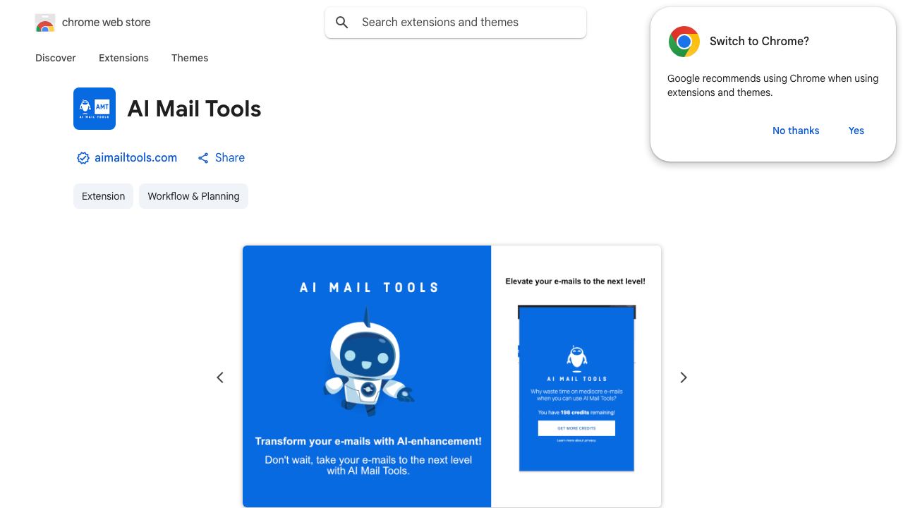 AI Mail Tools 网站截图