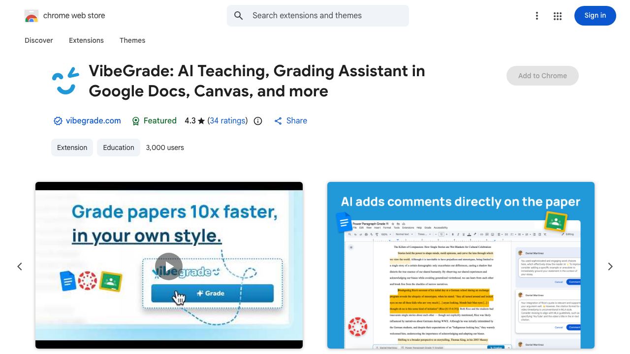 GradeAssist: AI Essay Grading Tools for Google Docs 网站截图