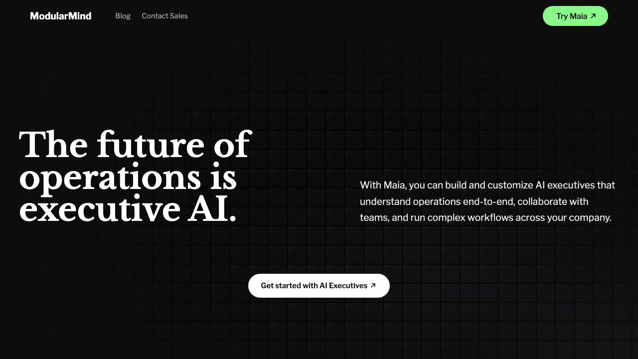 ModularMind website screenshot