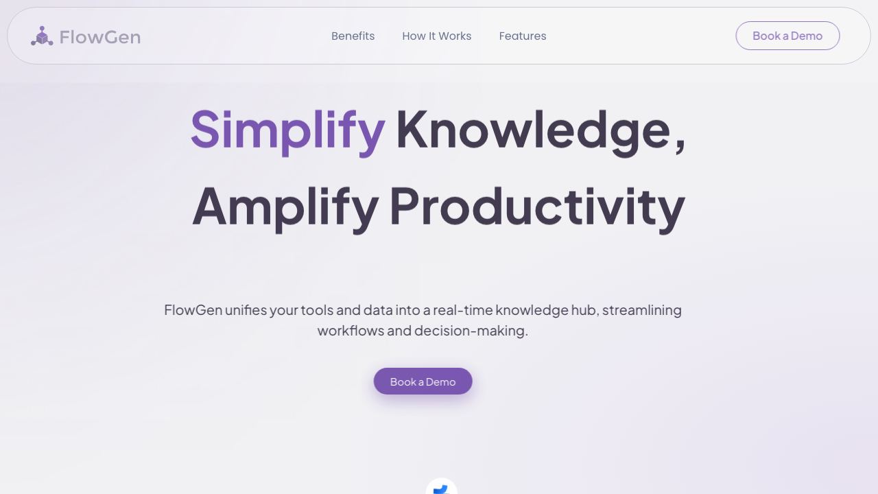 FlowGen website screenshot