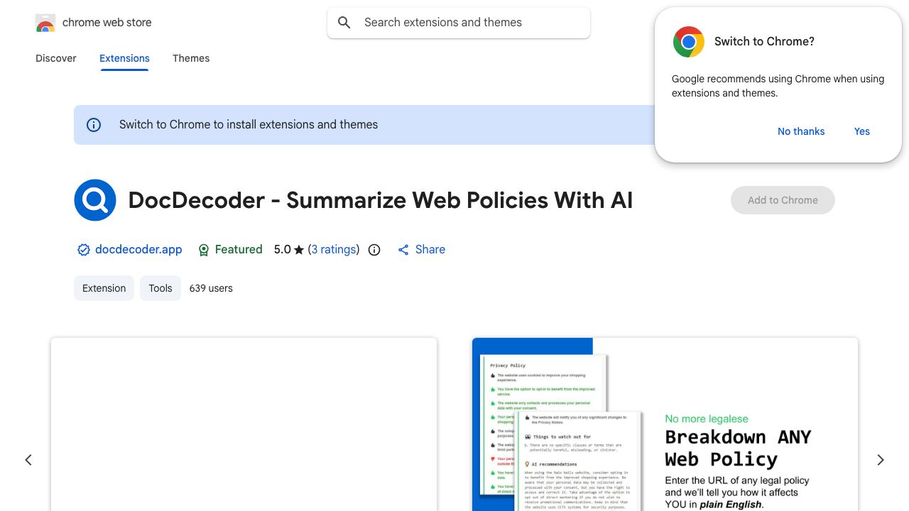 DocDecoder website screenshot
