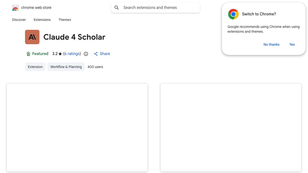 Claude 4 Scholar website screenshot
