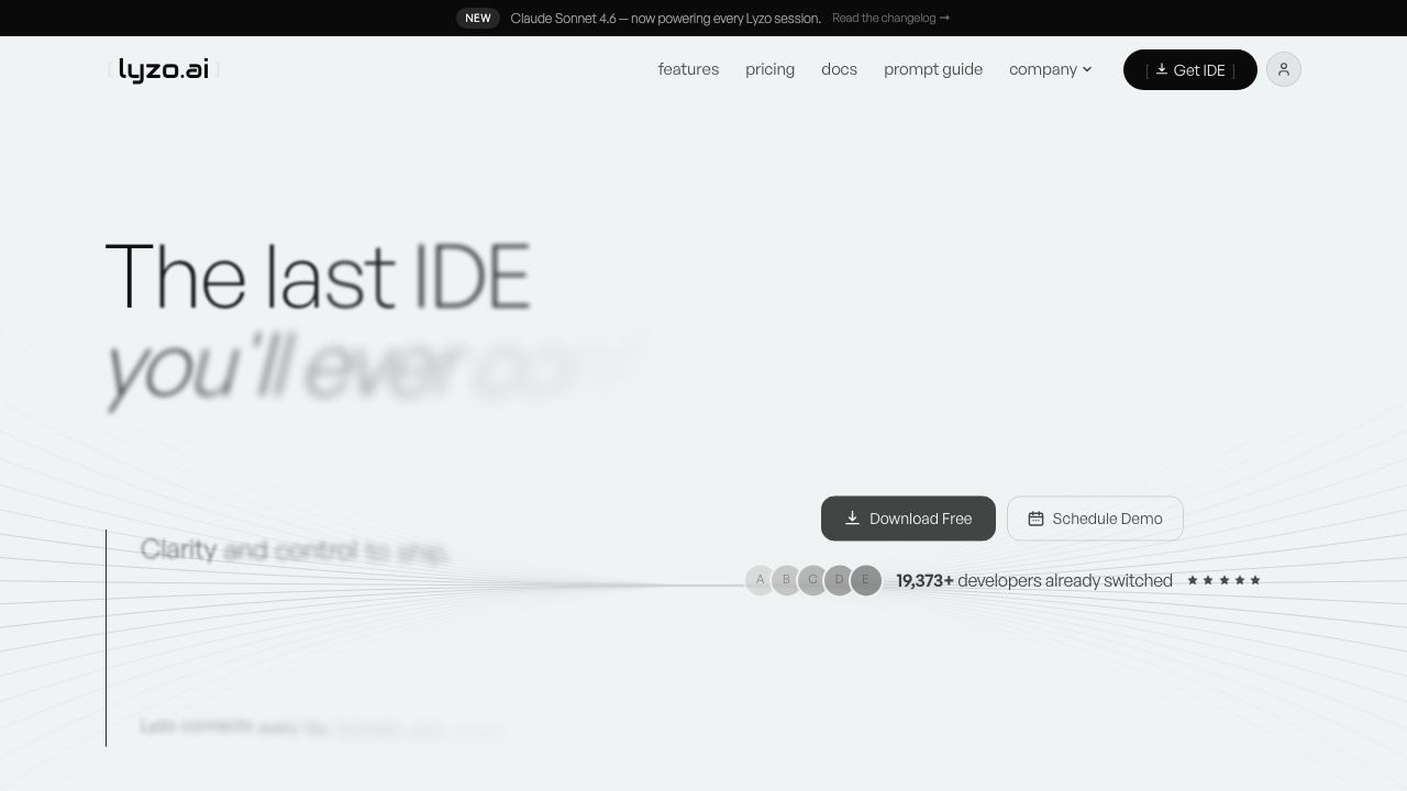 Lyzo website screenshot