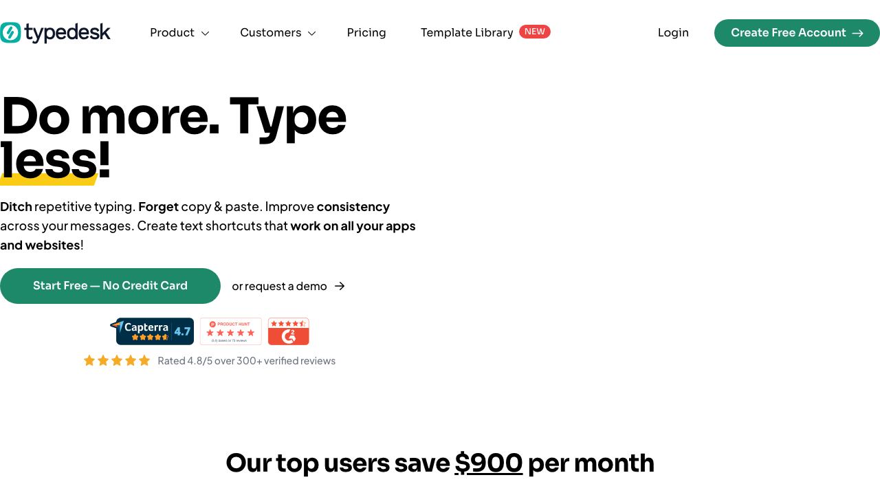 typedesk 网站截图