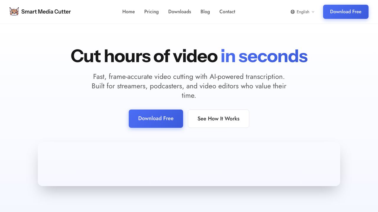 Smart Media Cutter 网站截图