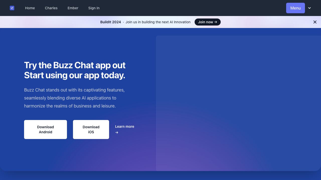 Buzz Chat 网站截图