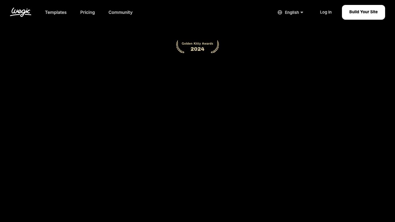 Wegic website screenshot