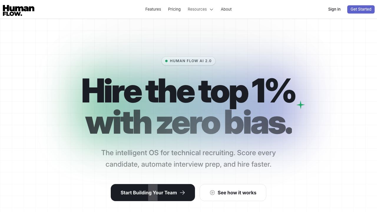 HumanFlow website screenshot