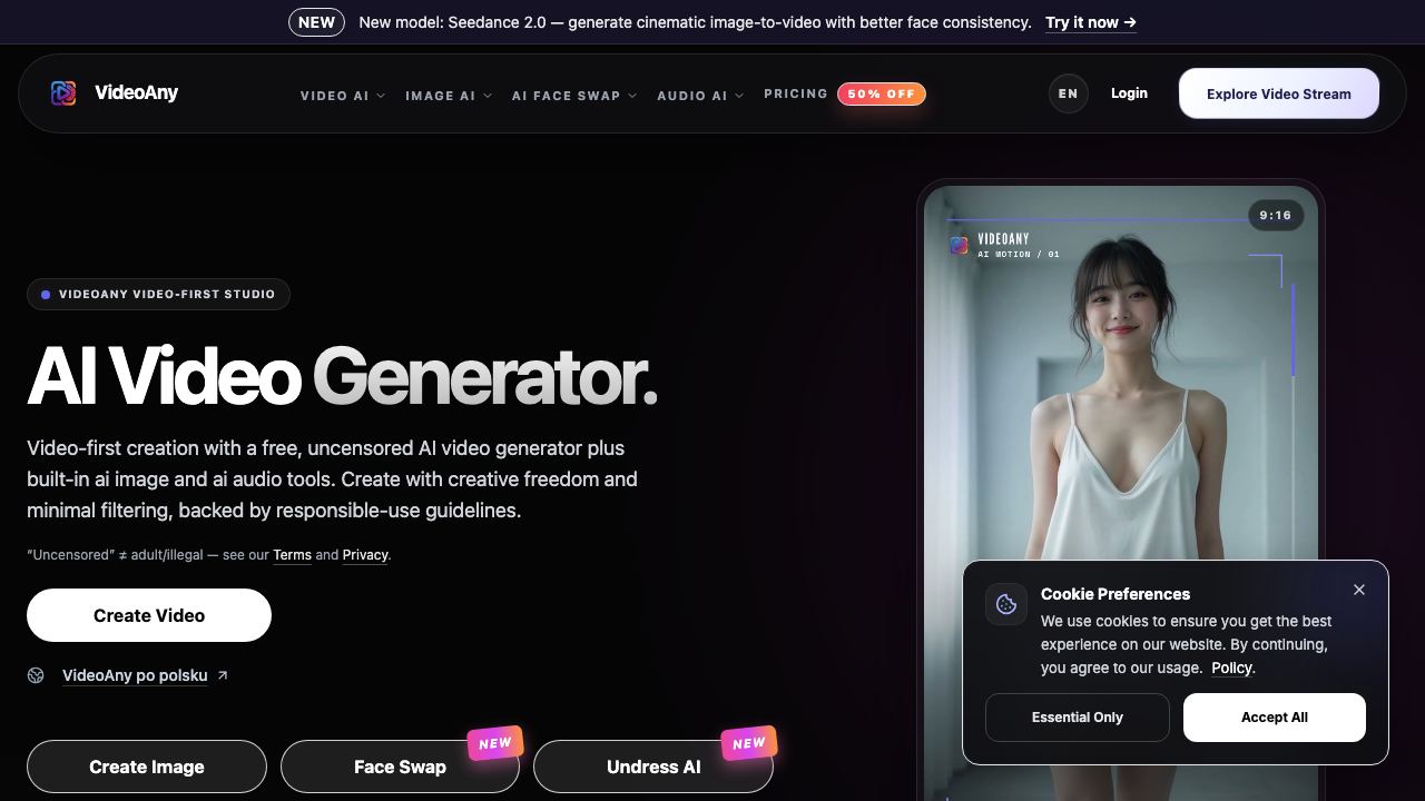 VideoAny 网站截图