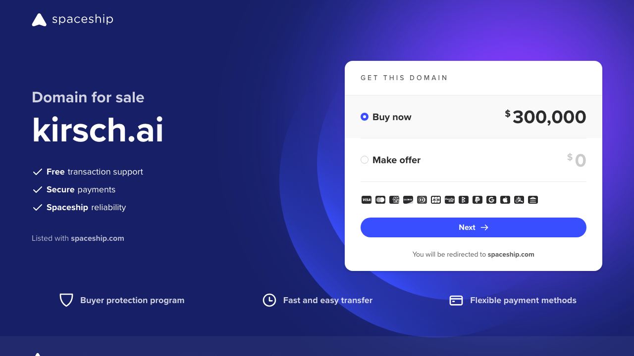 Kirsch AI 网站截图