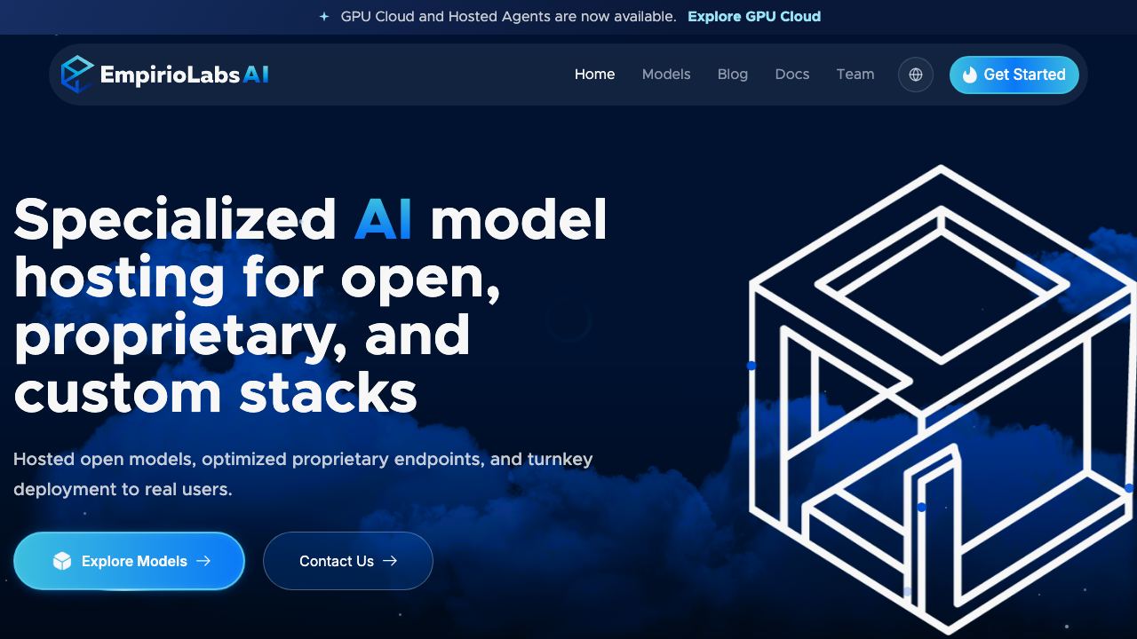 EmpirioLabs AI 网站截图
