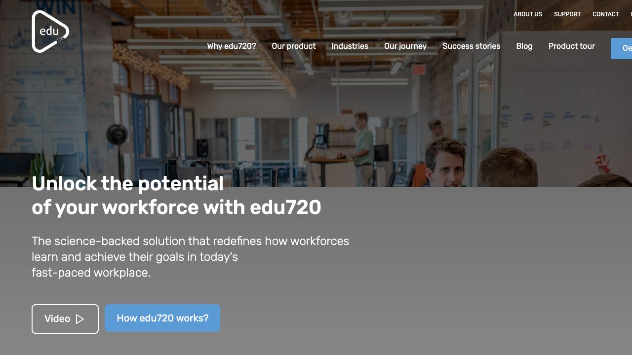 edu720 website screenshot
