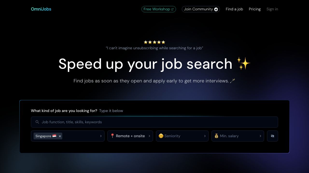 OmniJobs 网站截图