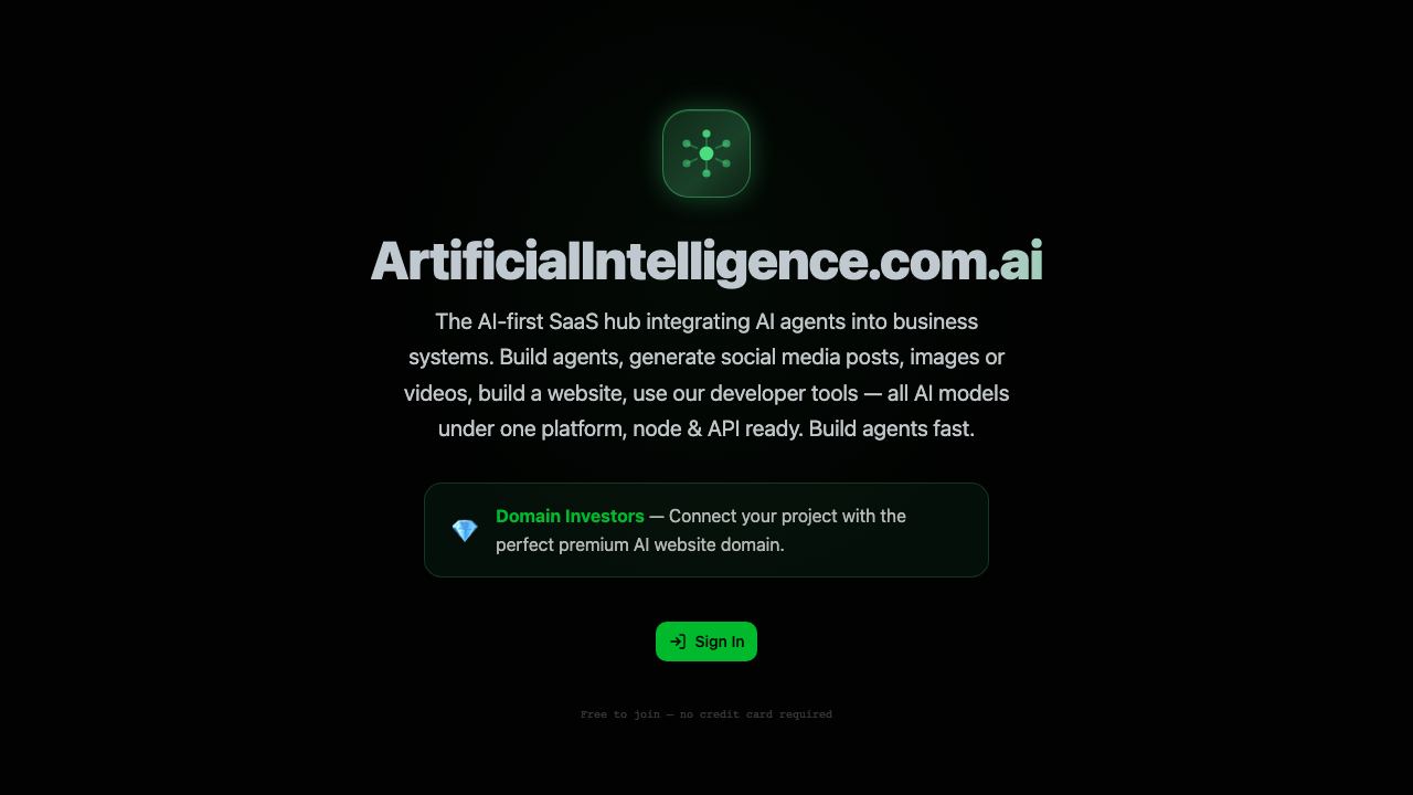 AIDomainIdeas 网站截图