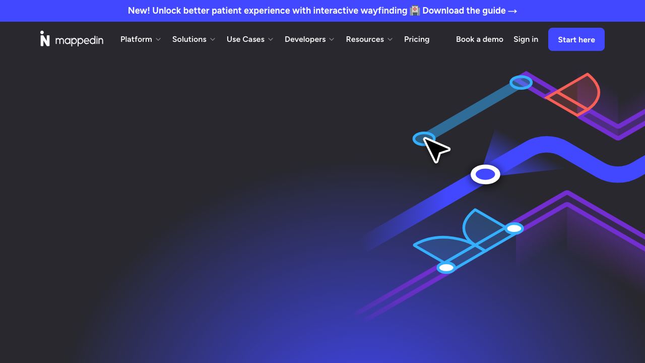 mappedin.com website screenshot