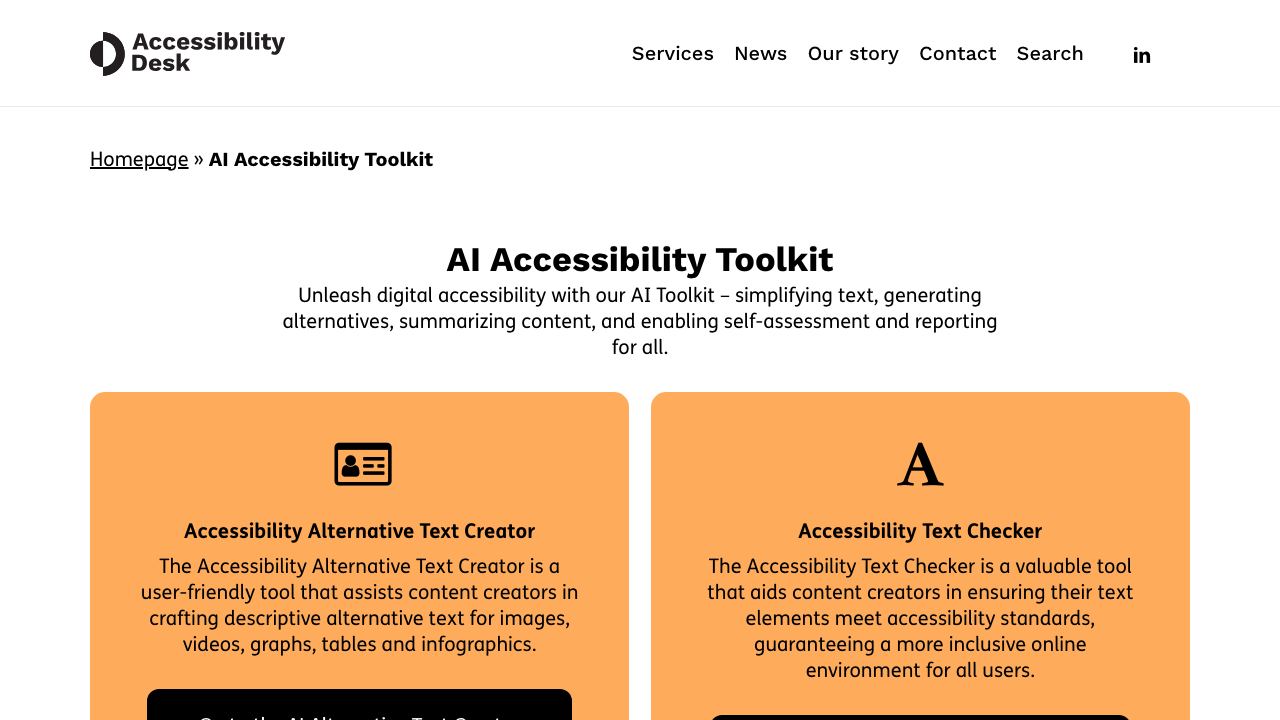 Accessibility Desk 网站截图