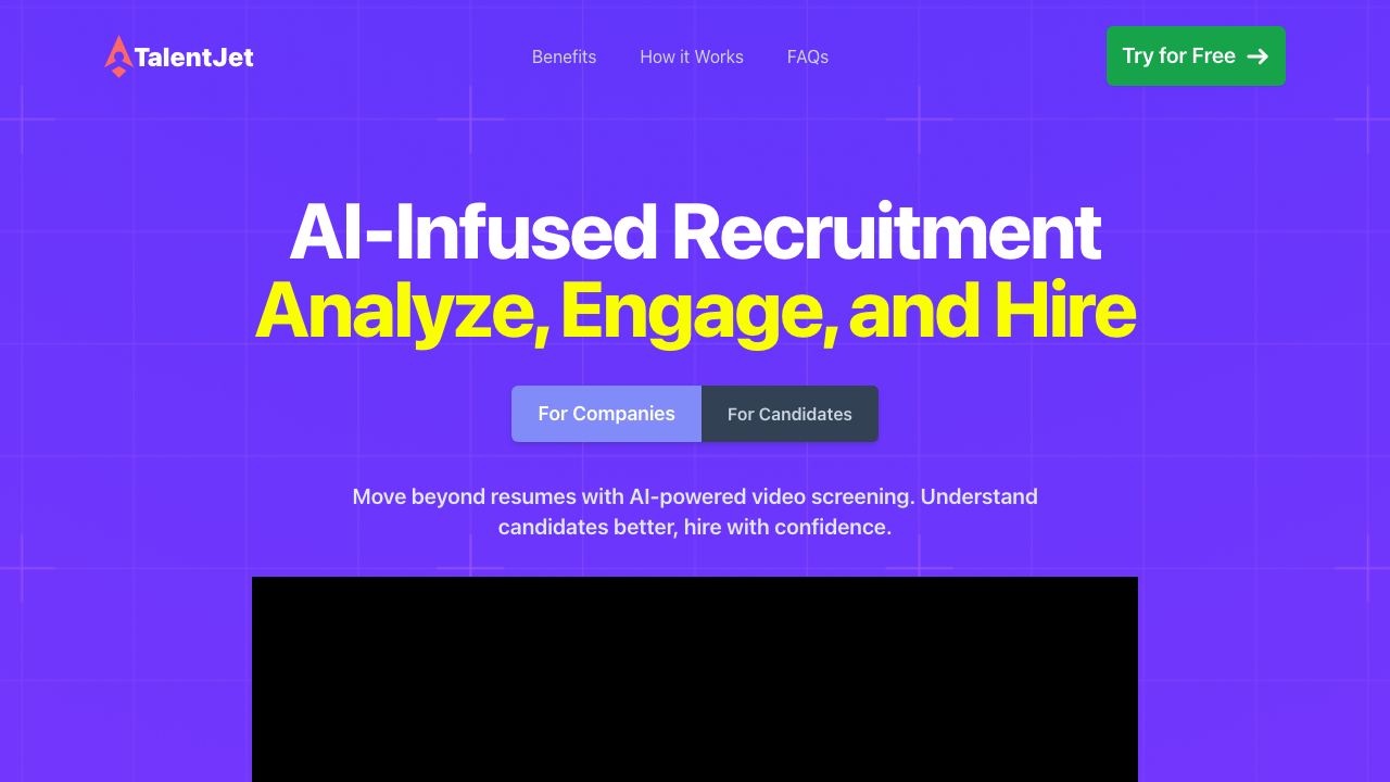 Talentjet.ai website screenshot