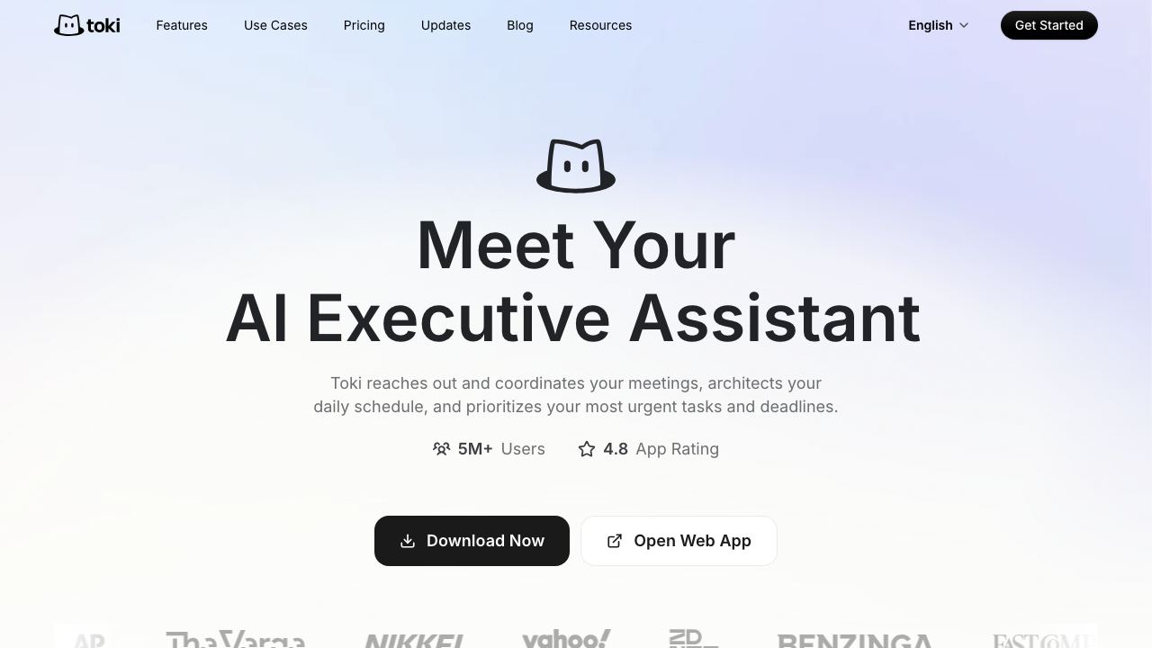 Toki (Dola AI) 网站截图