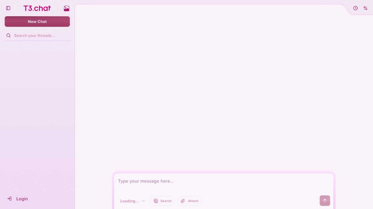 T3 Chat 网站截图