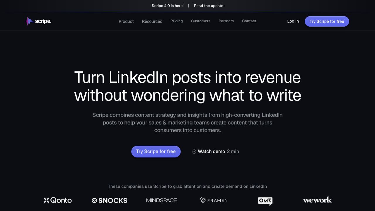scripe.io 网站截图