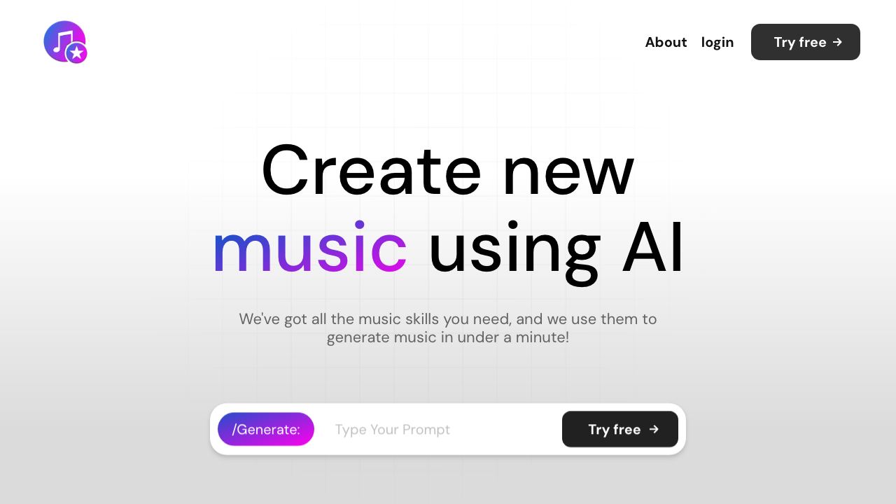 MusicStar.AI 网站截图