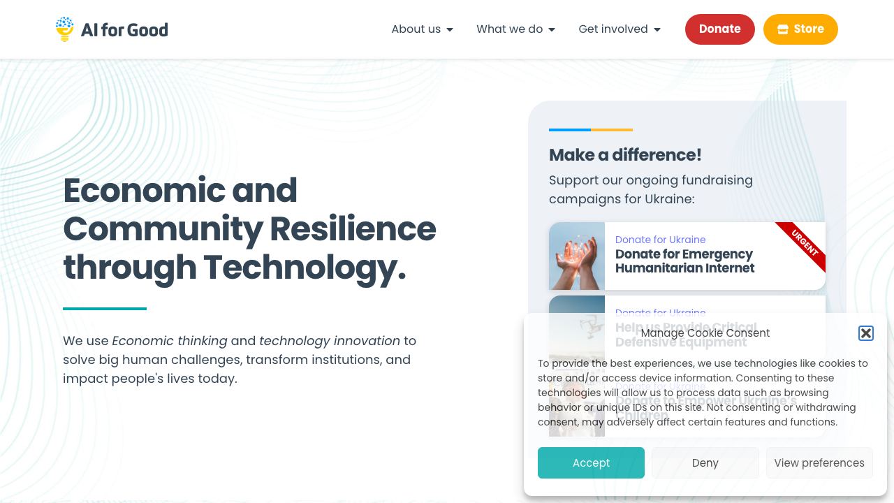 ai4good.org 网站截图