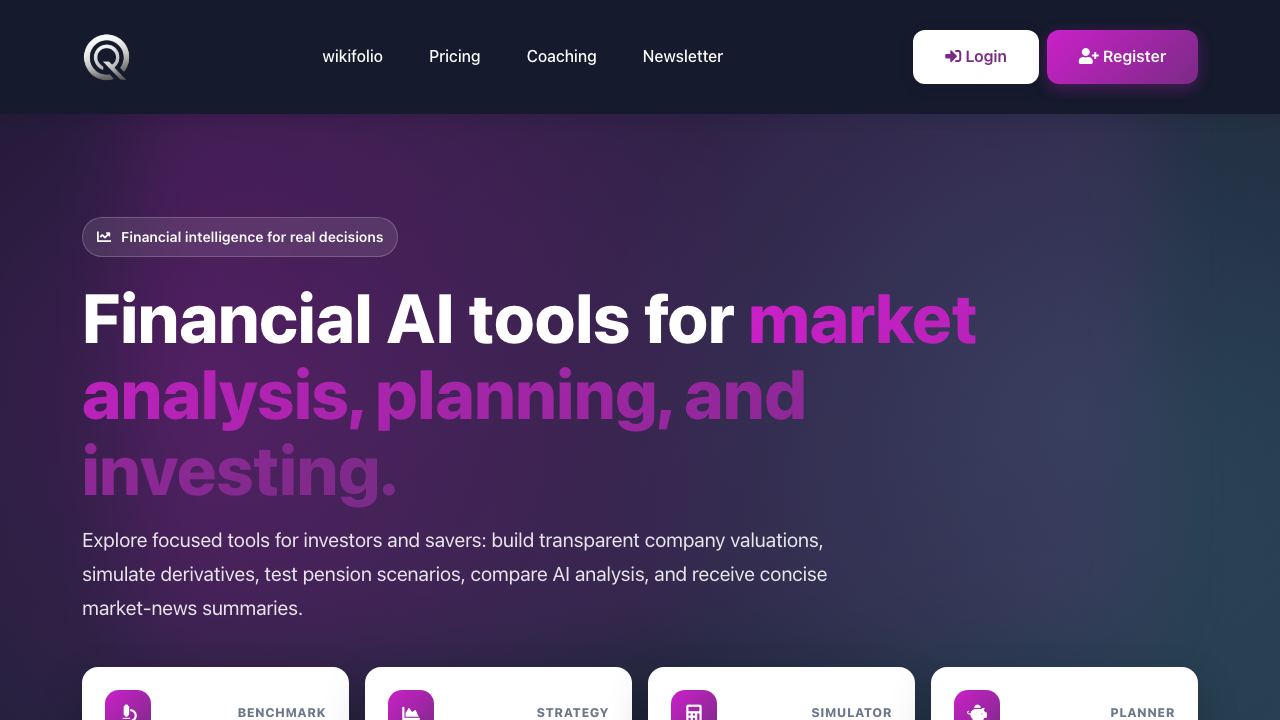 QUINETICS website screenshot