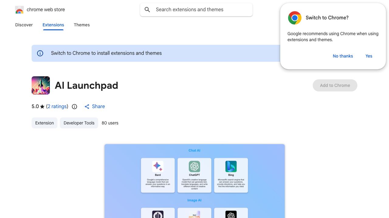 AI Launchpad 网站截图