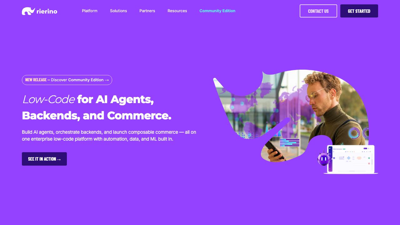 Rierino website screenshot